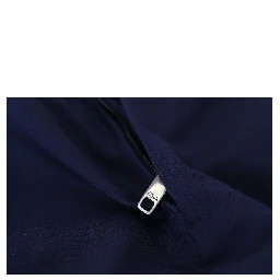 Blue Linen Cotton Slim Trousers Chinos Pants