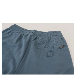 Blue Cotton Bermuda Casual Mens Shorts