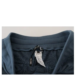 Blue Cotton Bermuda Casual Mens Shorts