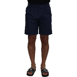 Blue Chinos Cotton Stretch Casual Shorts