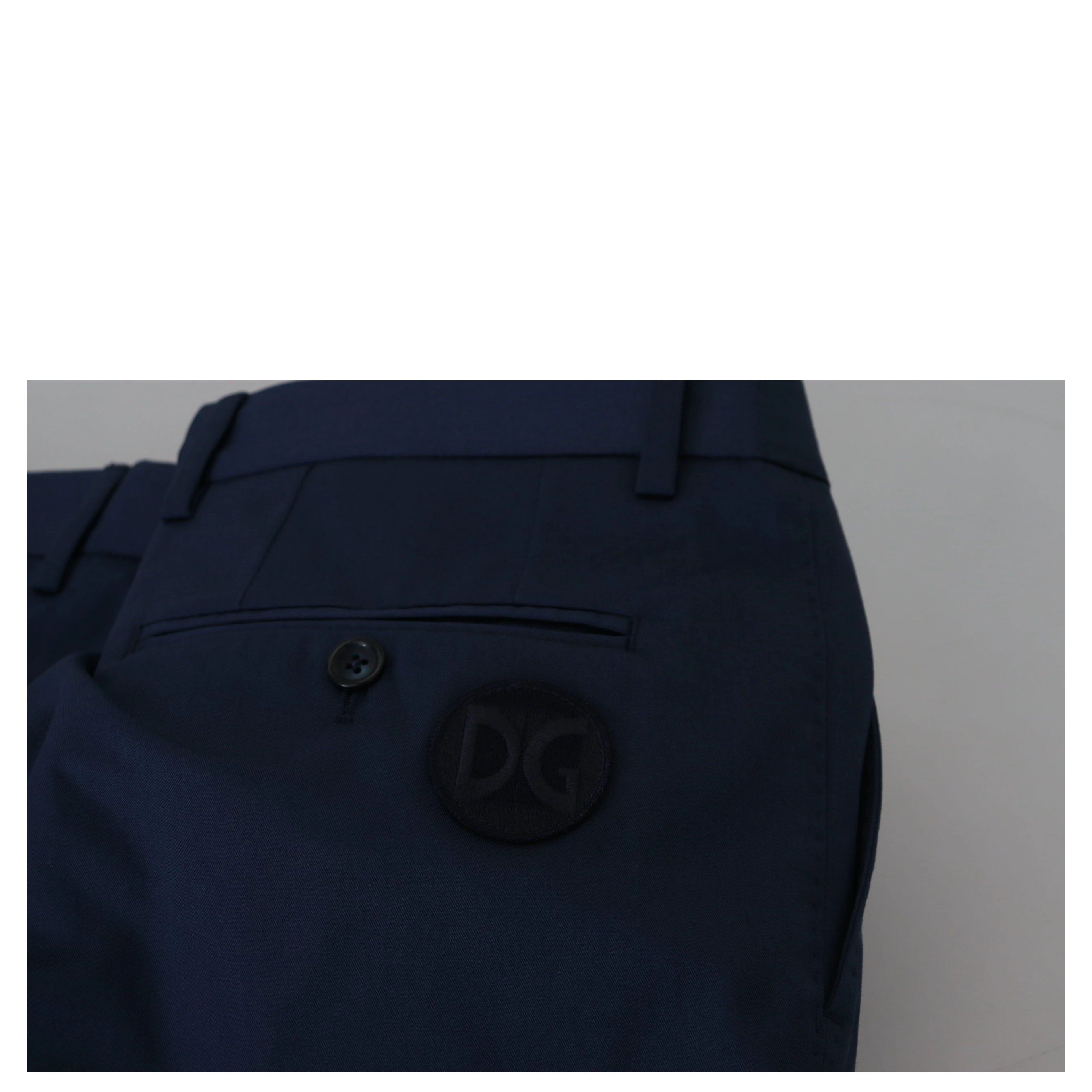 Blue Chinos Cotton Stretch Casual Shorts