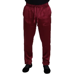 Bordeaux Silk DG Sleep Lounge Pants