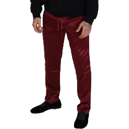 Bordeaux Silk DG Sleep Lounge Pants