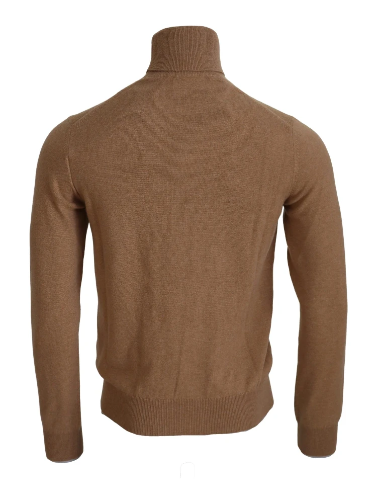 Beige Cashmere Turtleneck Pullover Sweater alternative