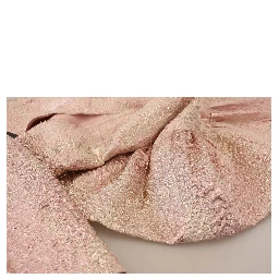 Pink Jaquard 3/4 Sleeve Sheath Midi Dress