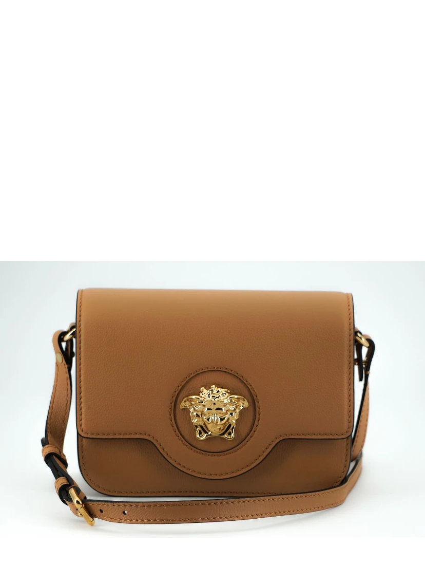 Brown Calf Leather Shoulder Bag