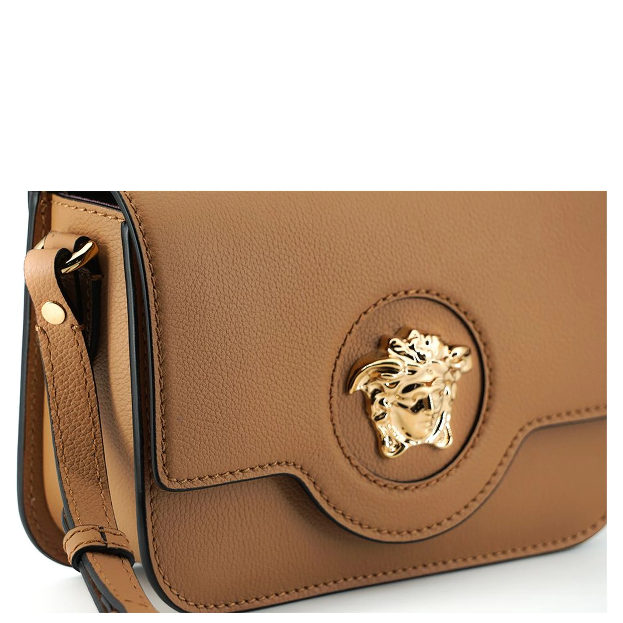 Brown Calf Leather Shoulder Bag