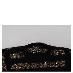 Black Gold D&G Crystal Cashmere Sweater
