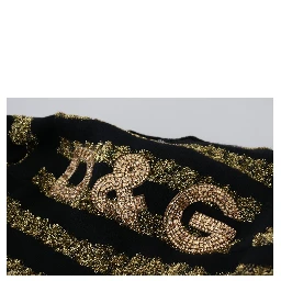 Black Gold D&G Crystal Cashmere Sweater