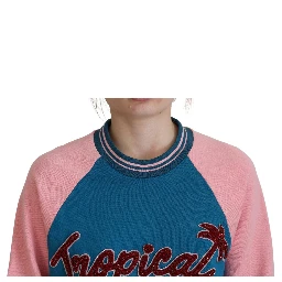 Blue Pink Queen Sequin Crystal Sweater
