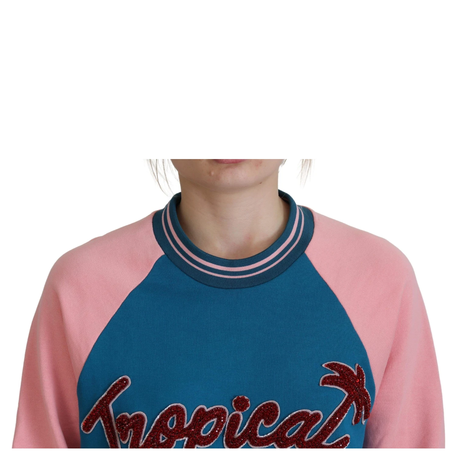 Blue Pink Queen Sequin Crystal Sweater