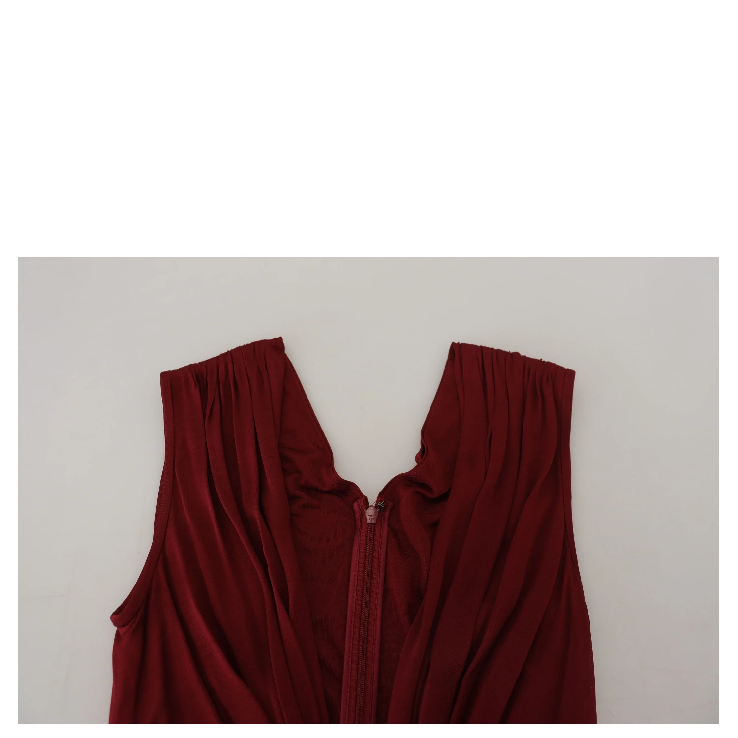Bordeaux Silk Stretch Top Vest Blouse