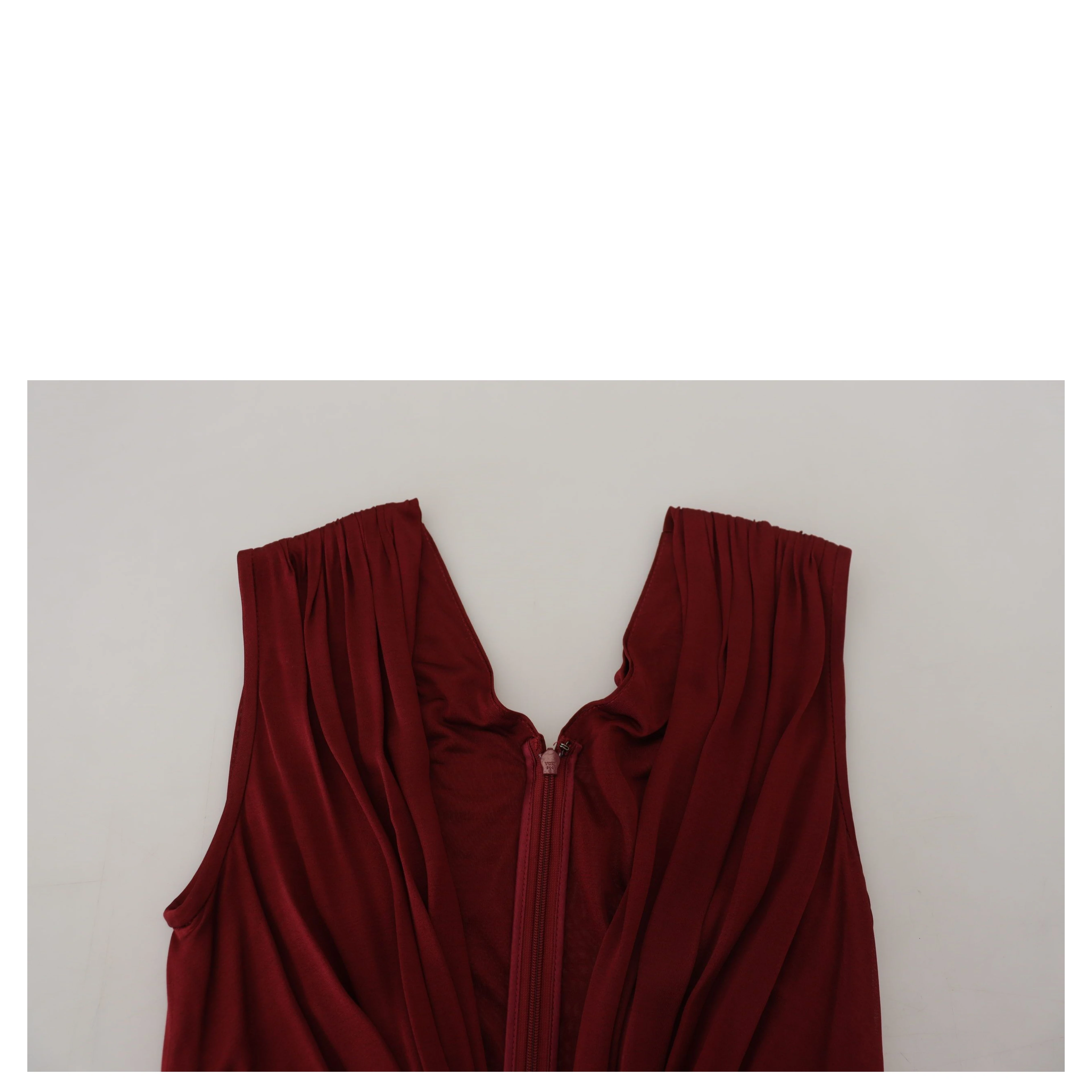 Bordeaux Silk Stretch Top Vest Blouse