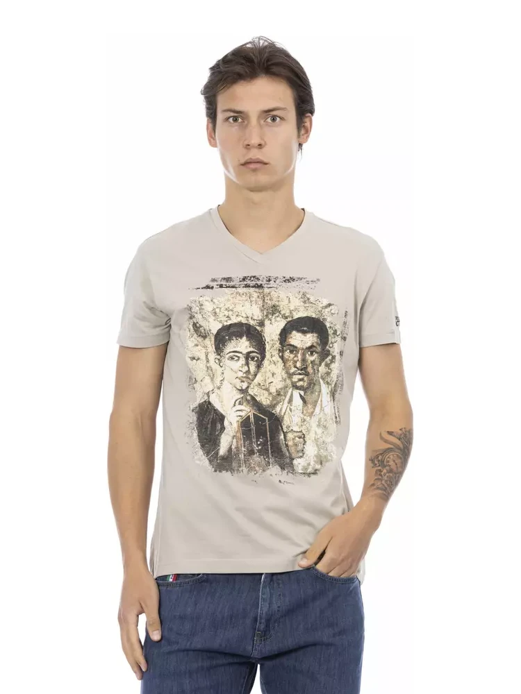 Beige Cotton T-Shirt