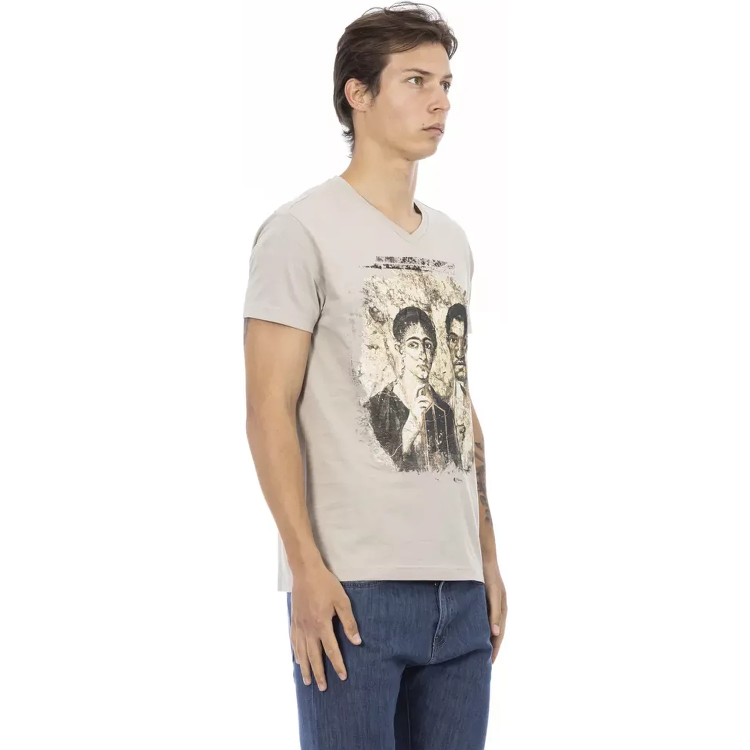 Beige Cotton T-Shirt
