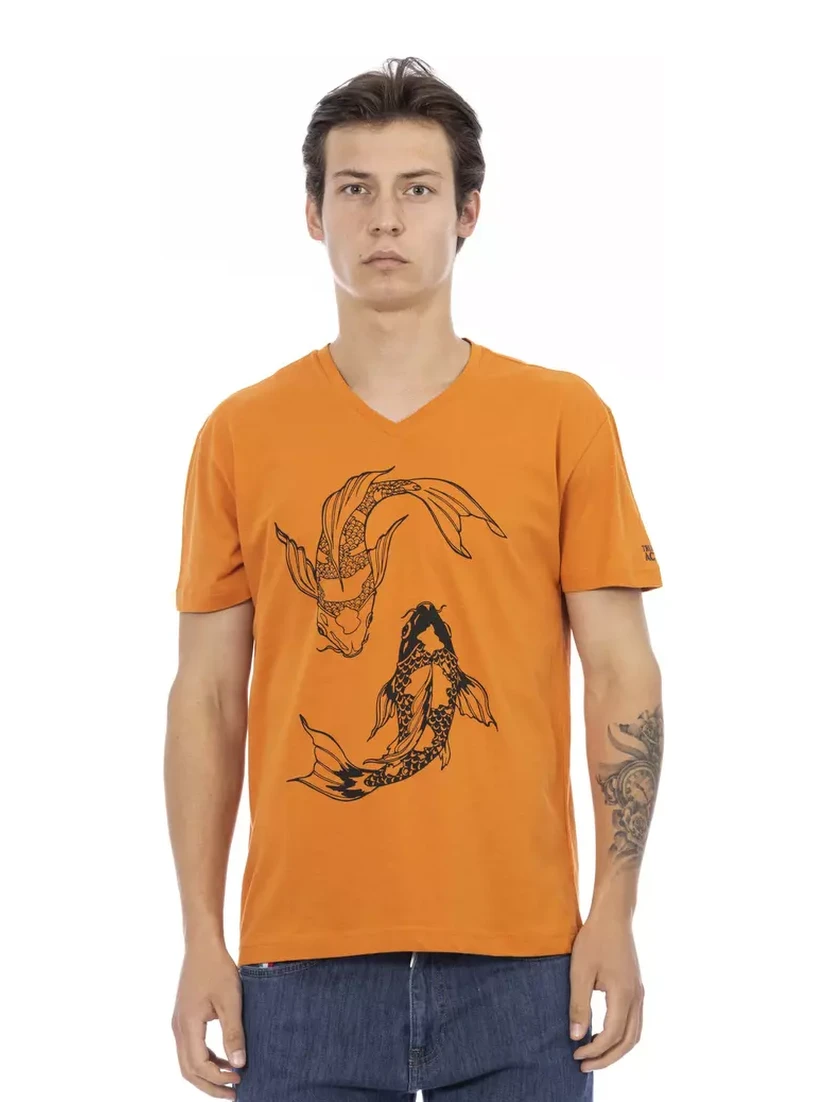 Orange Cotton T-Shirt