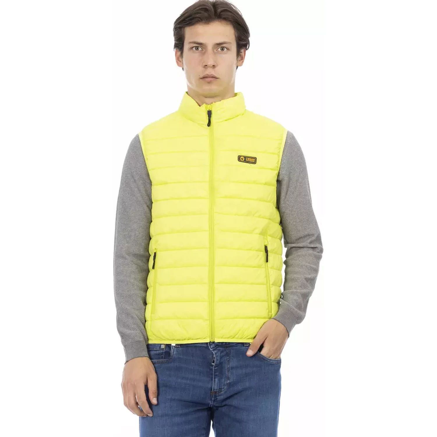 Yellow Polyester Jackets & Coat
