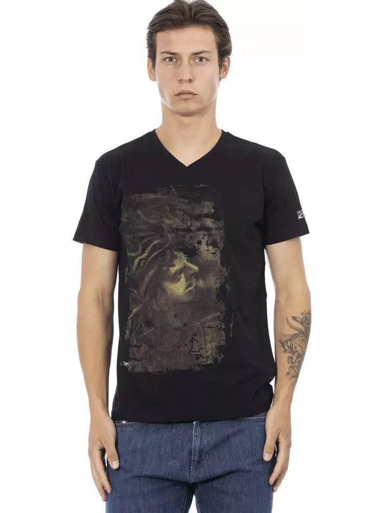 Black Cotton T-Shirt