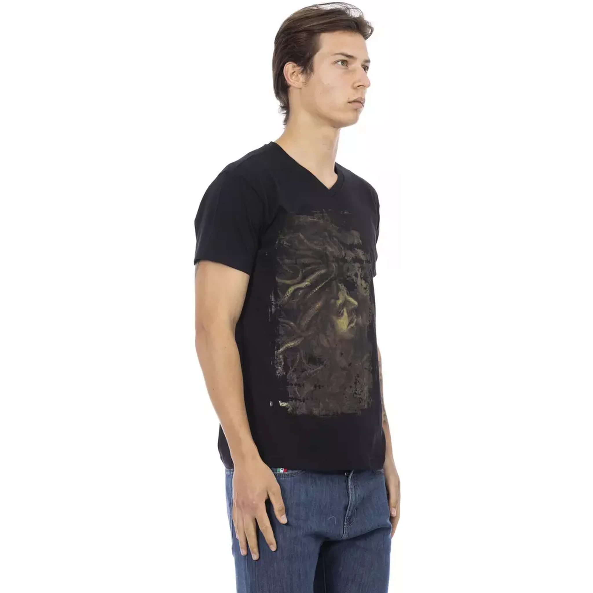 Black Cotton T-Shirt