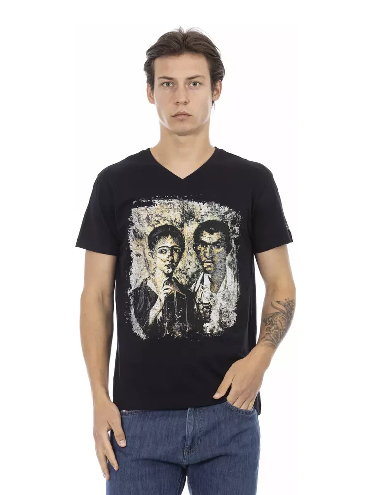 Black Cotton T-Shirt