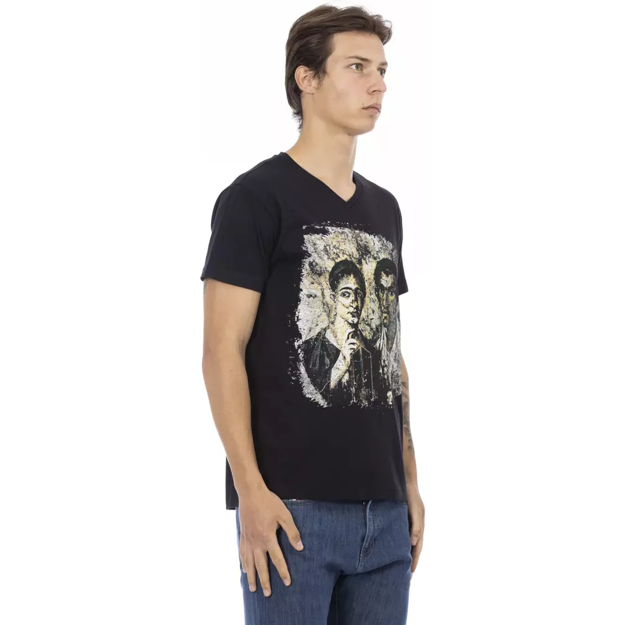 Black Cotton T-Shirt