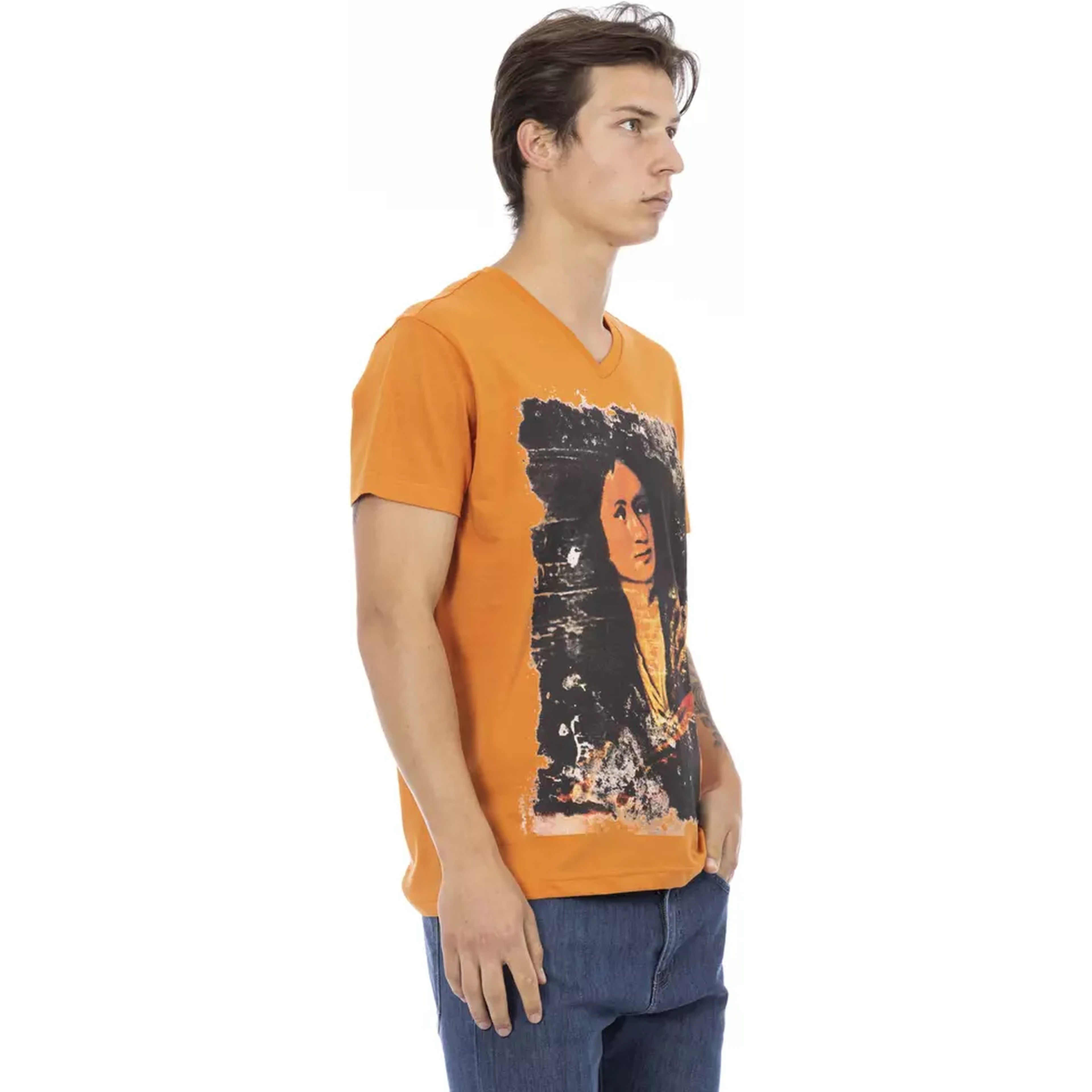 Orange Cotton T-Shirt