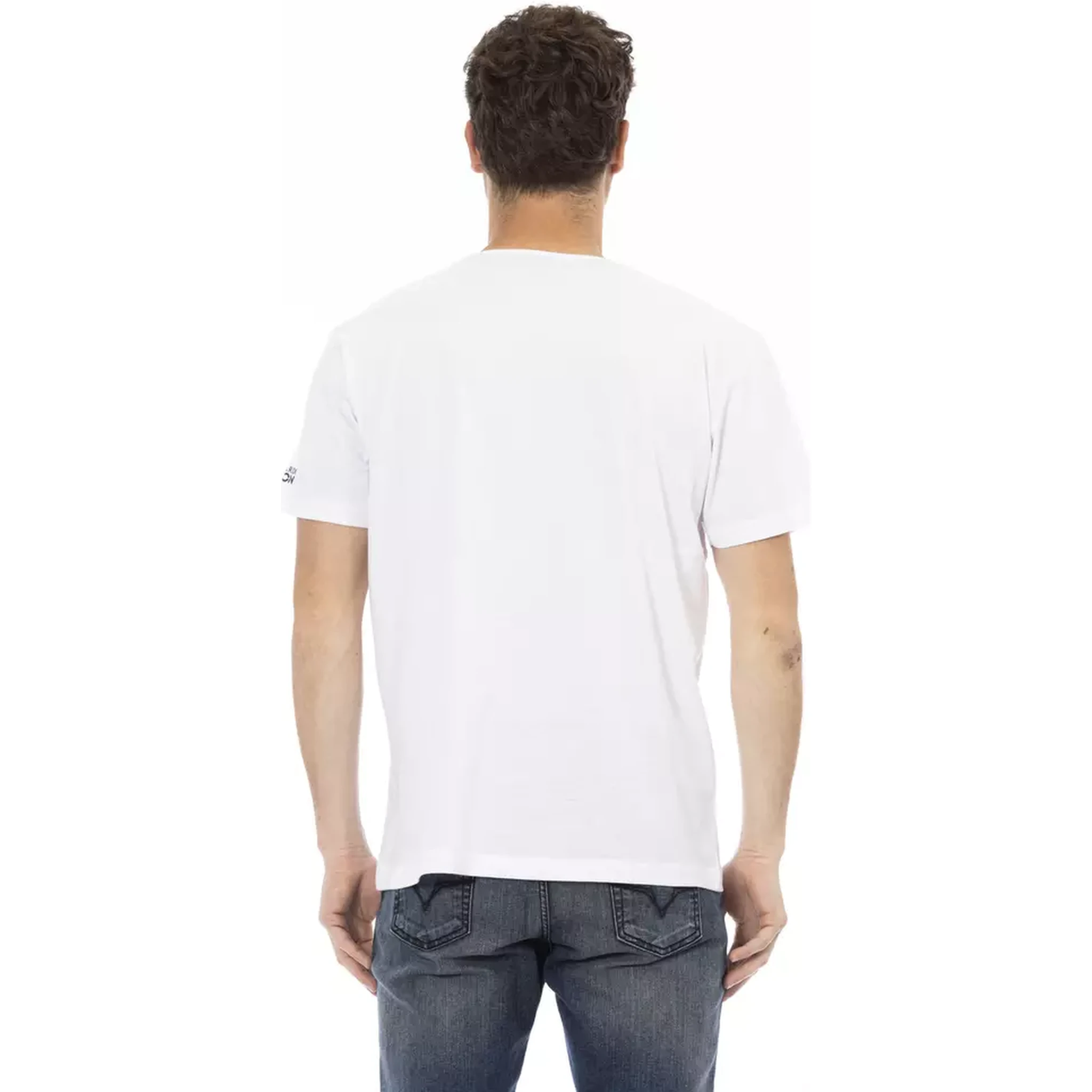 تي شيرت قطني أبيض