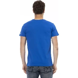 تيشيرت قطني أزرق