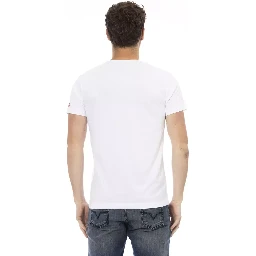 تي شيرت قطني أبيض