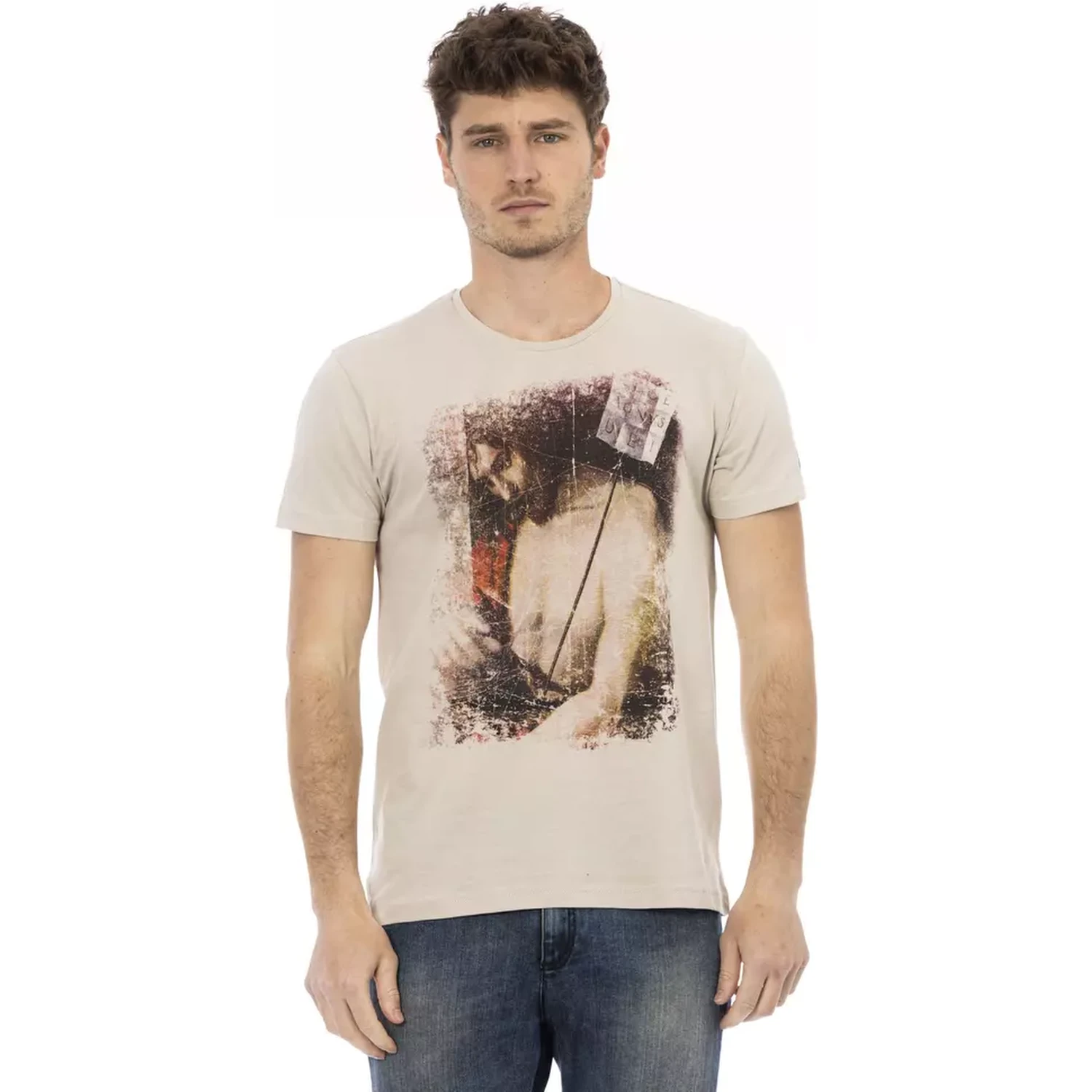 Beige Cotton T-Shirt