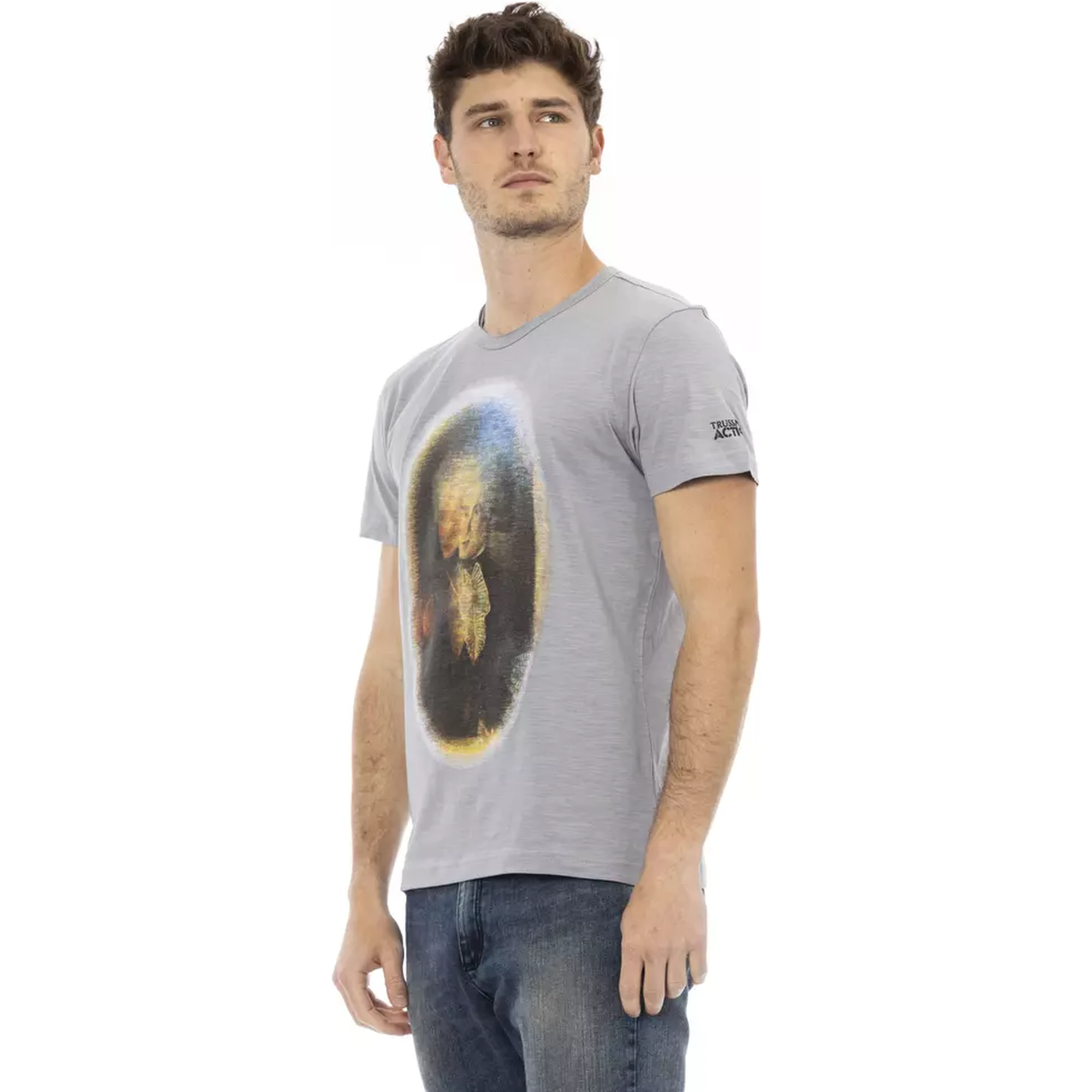 Gray Cotton T-Shirt