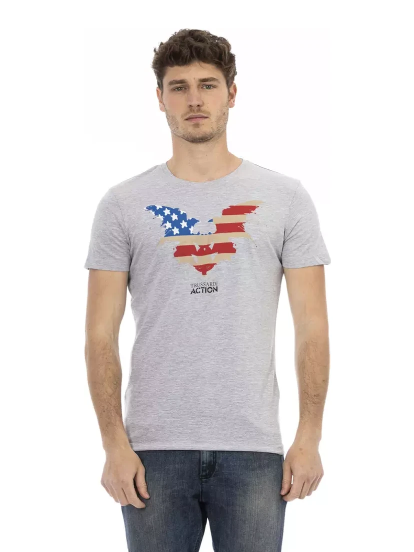 Gray Cotton T-Shirt