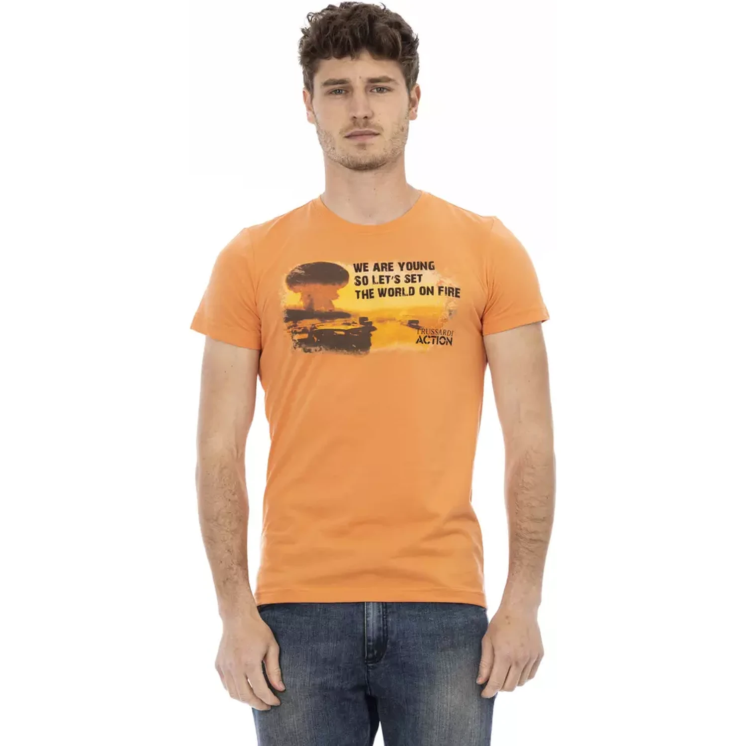 Orange Cotton T-Shirt