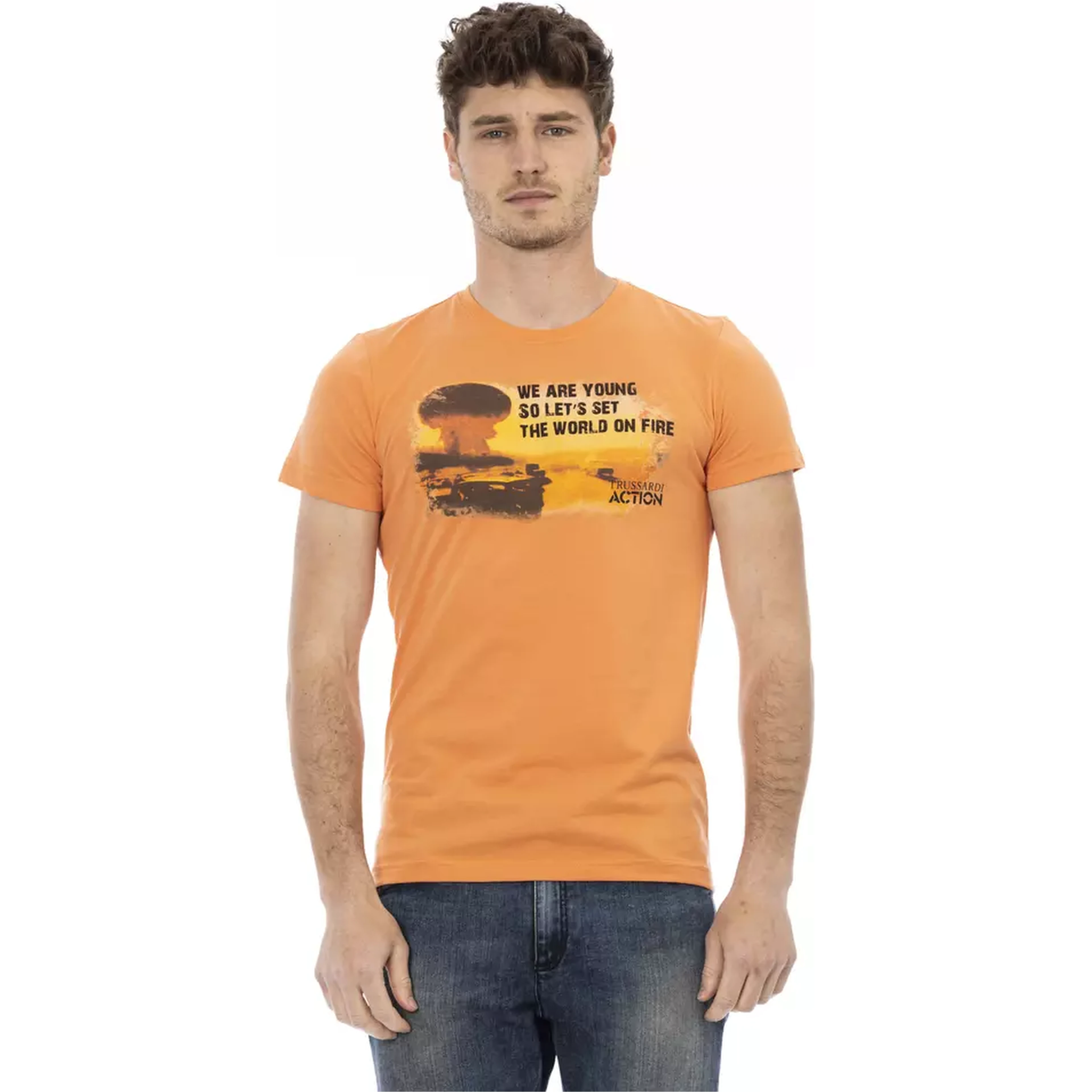 Orange Cotton T-Shirt