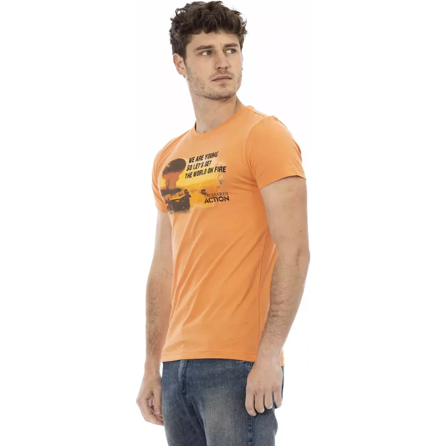 Orange Cotton T-Shirt