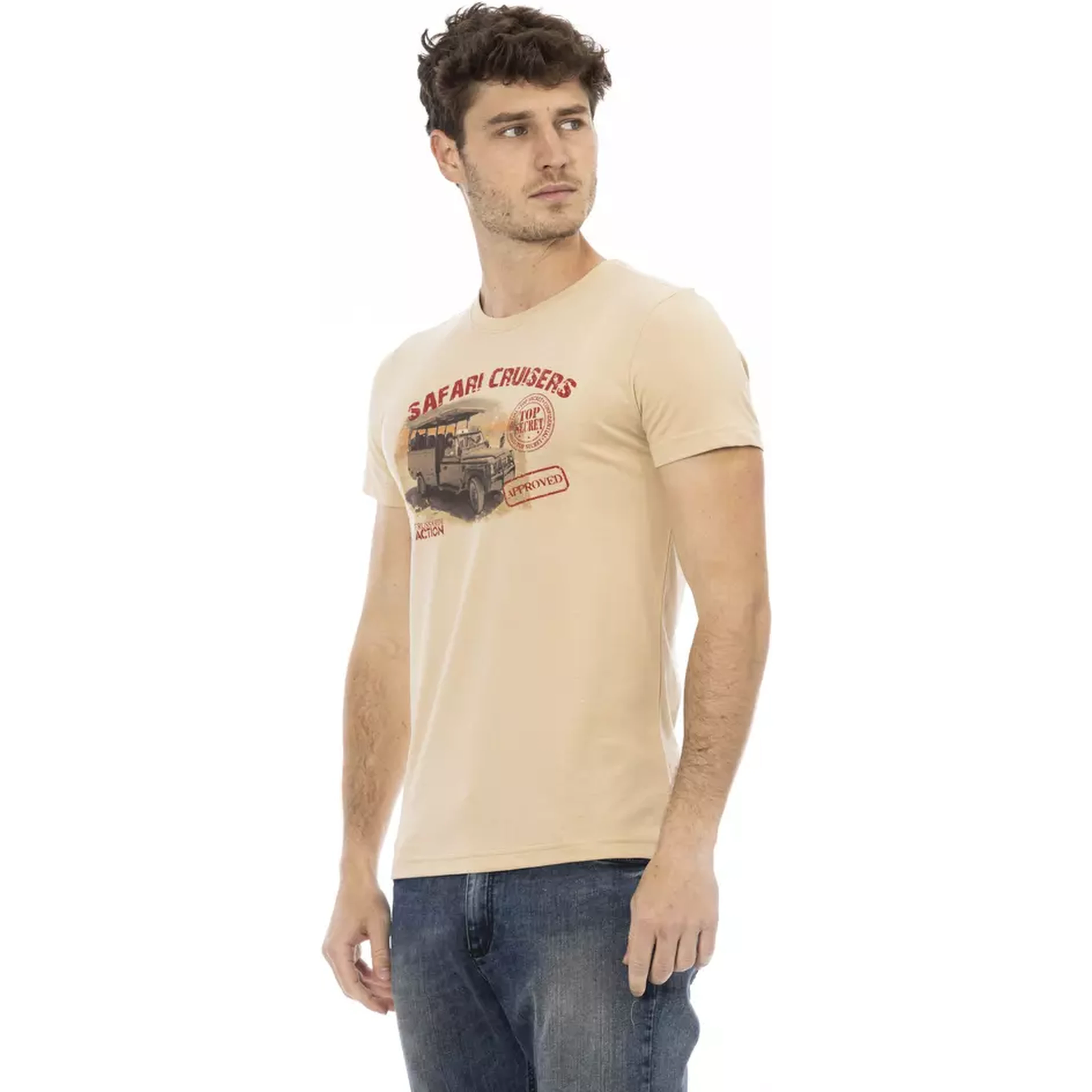 Beige Cotton T-Shirt