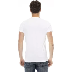 تي شيرت قطني أبيض