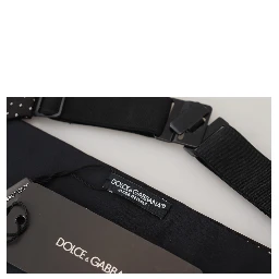 Black Polka Dot Wide Waist Men Belt Cummerband