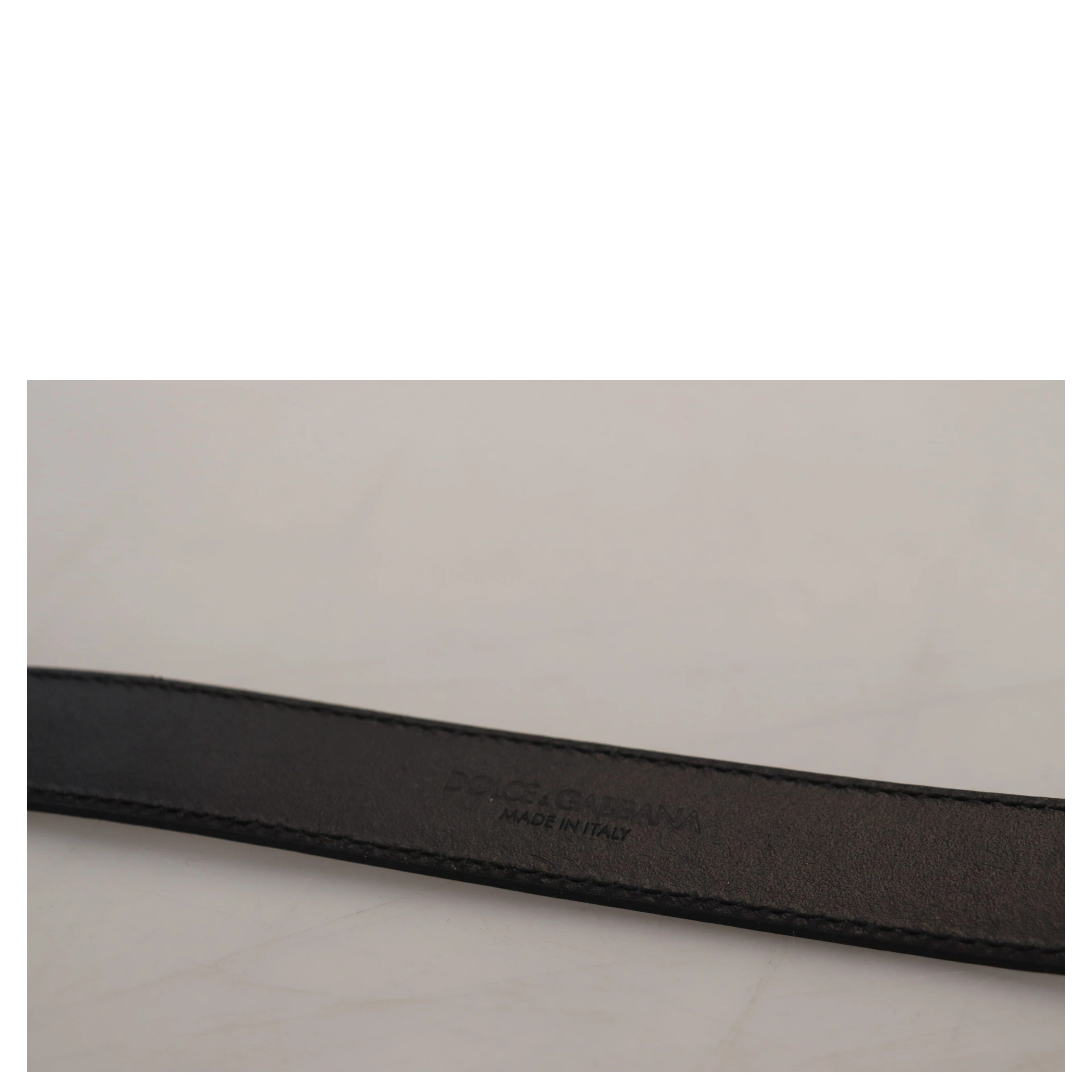Blue Leather Silver Metal Buckle Vintage Belt
