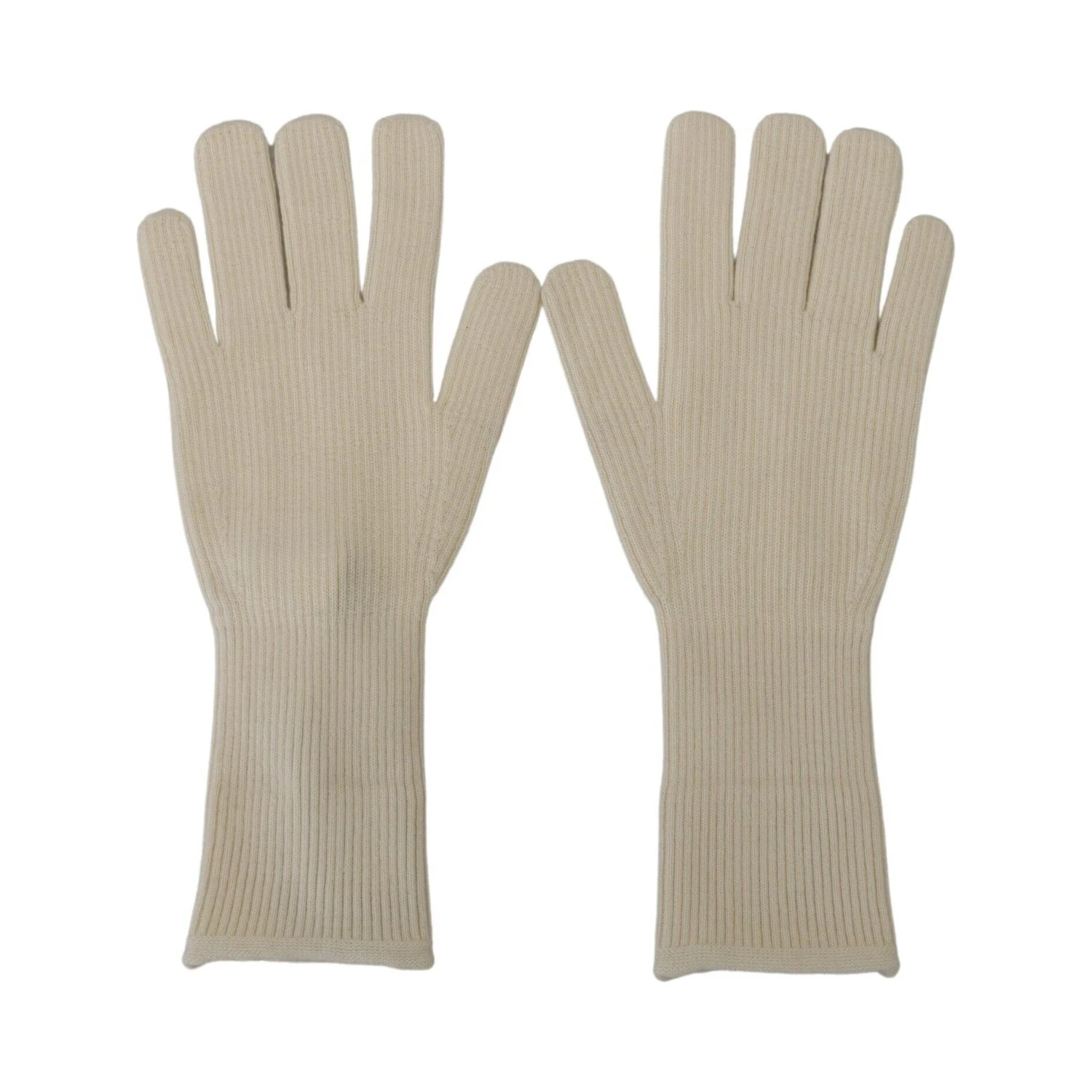 White Cashmere Knitted Hands Mitten Mens Gloves