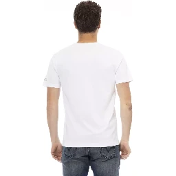 تي شيرت قطني أبيض
