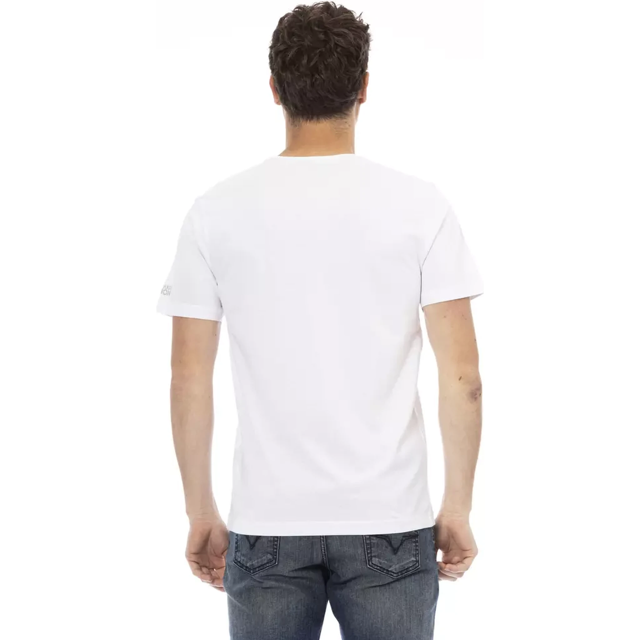 تي شيرت قطني أبيض