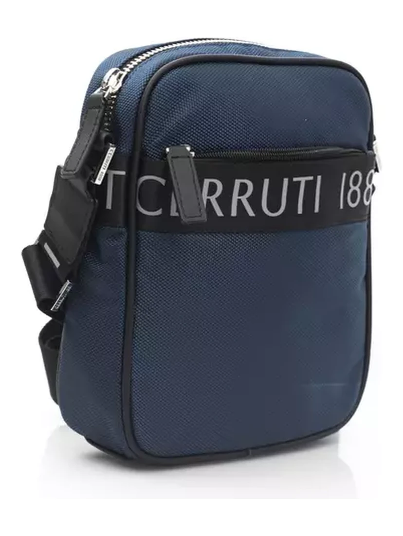 Blue Nylon Crossbody Bag