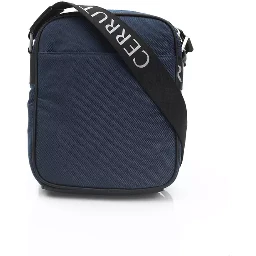 Blue Nylon Crossbody Bag