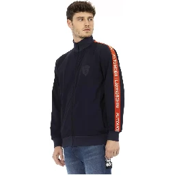 Blue Polyester Sweater