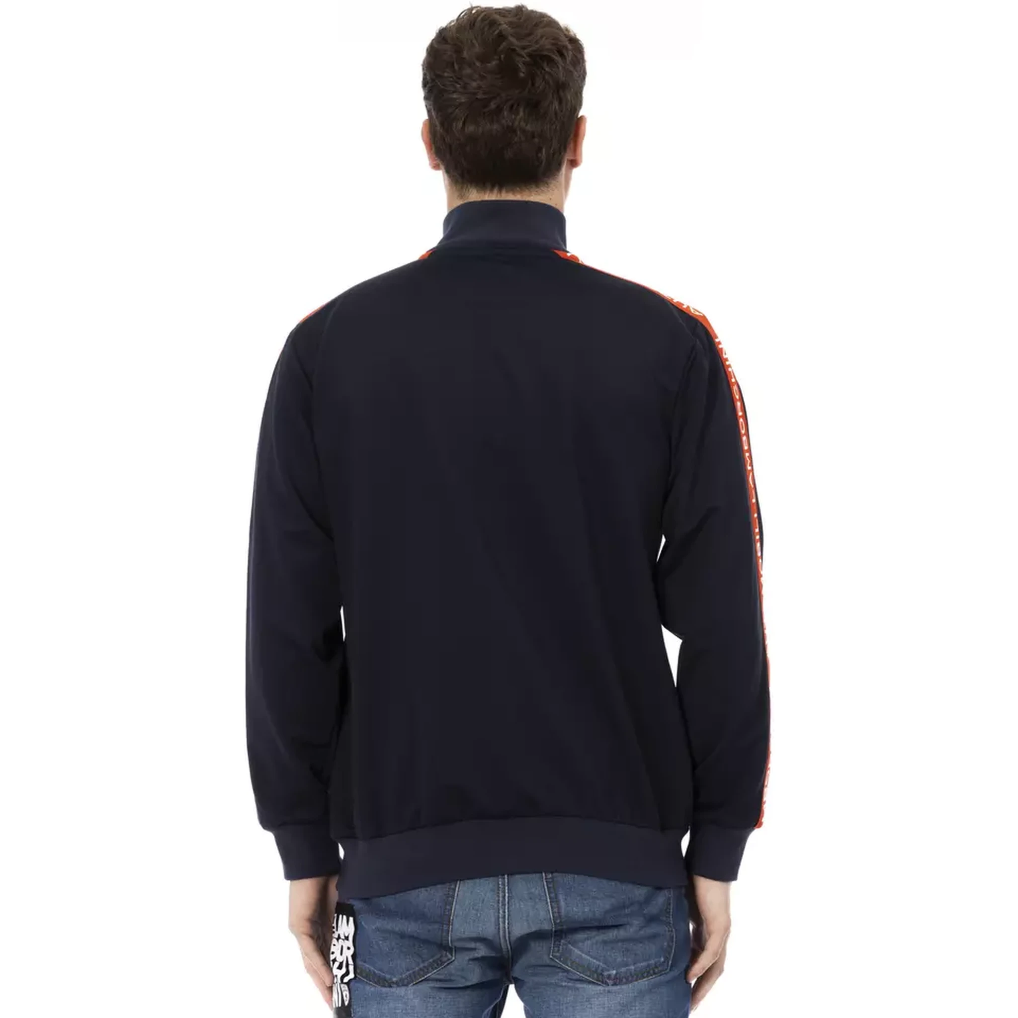 Blue Polyester Sweater