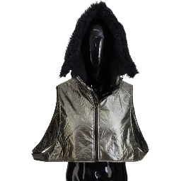 Silver Fur Whole Head Wrap Men Capello Nylon Hat