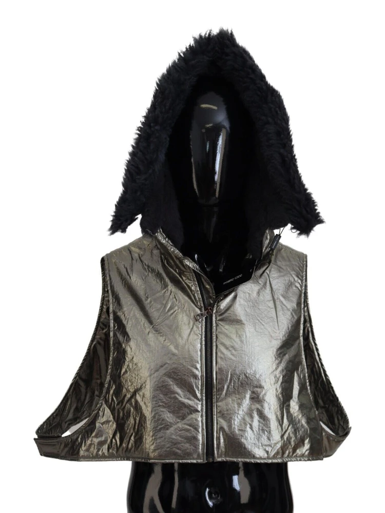 Silver Fur Whole Head Wrap Men Capello Nylon Hat