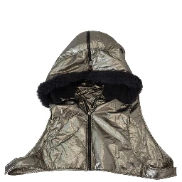 Silver Fur Whole Head Wrap Men Capello Nylon Hat