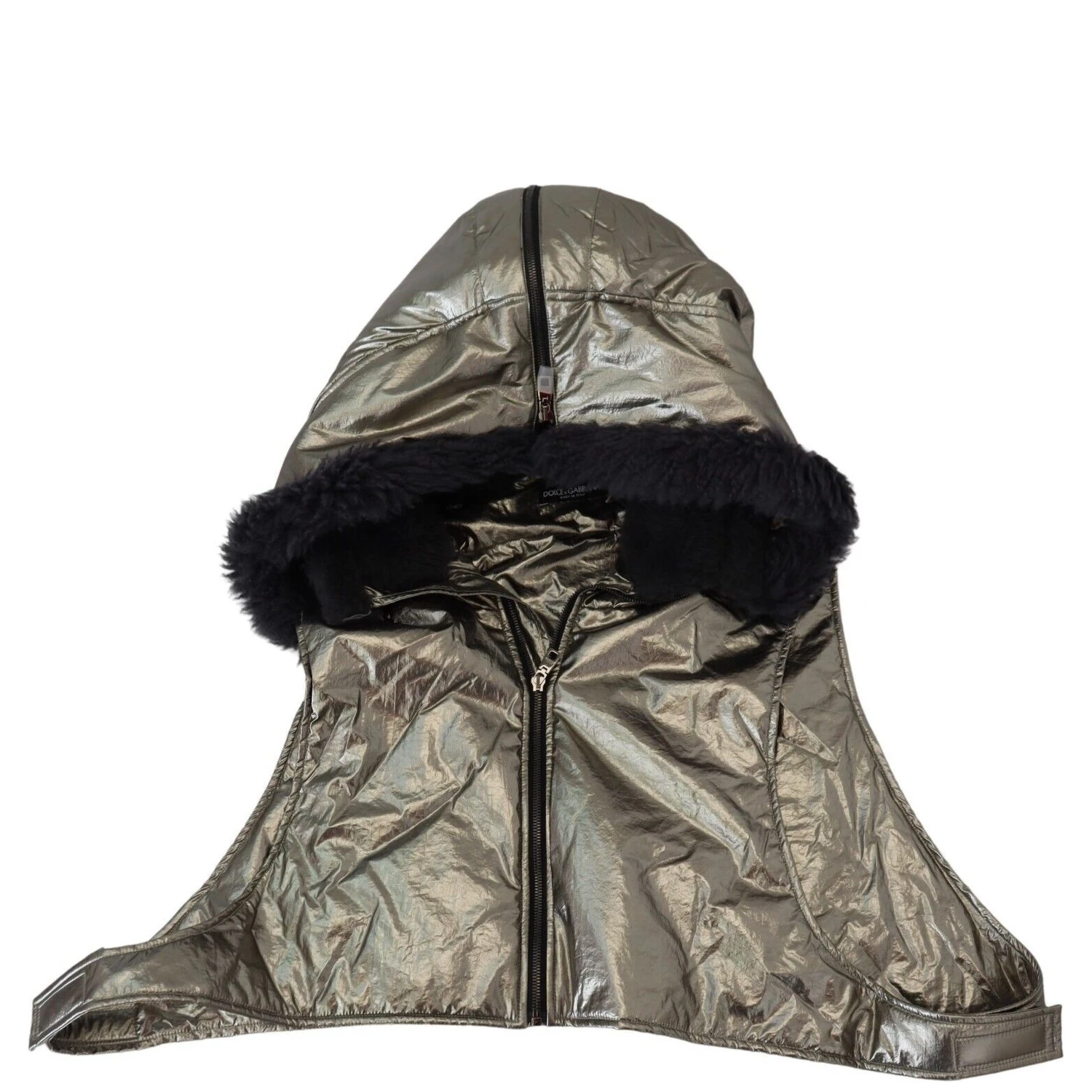 Silver Fur Whole Head Wrap Men Capello Nylon Hat